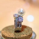 \クーポンで半額/指輪 レディース リング 輝き 雪の結晶 ダイヤモンドCZ 金属アレルギー対応 誕生日 プレゼント 母の日 ギフト プチルル Petit Lu...