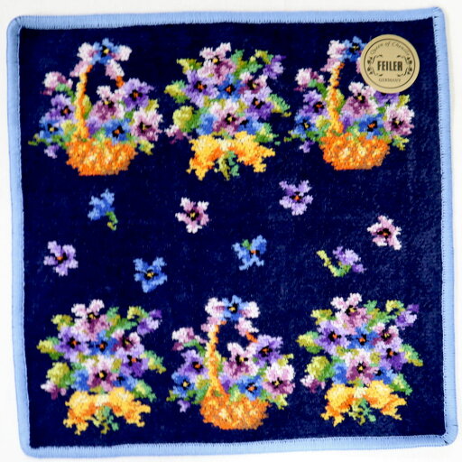 フェイラー ハンカチ アメイジングバイオレット 25×25cm ネイビー/青 AMAZING VIOLET フェイラー ハンカチ アメイジングバイオレット 25×25cm ネイビー/青 AMAZING VIOLET