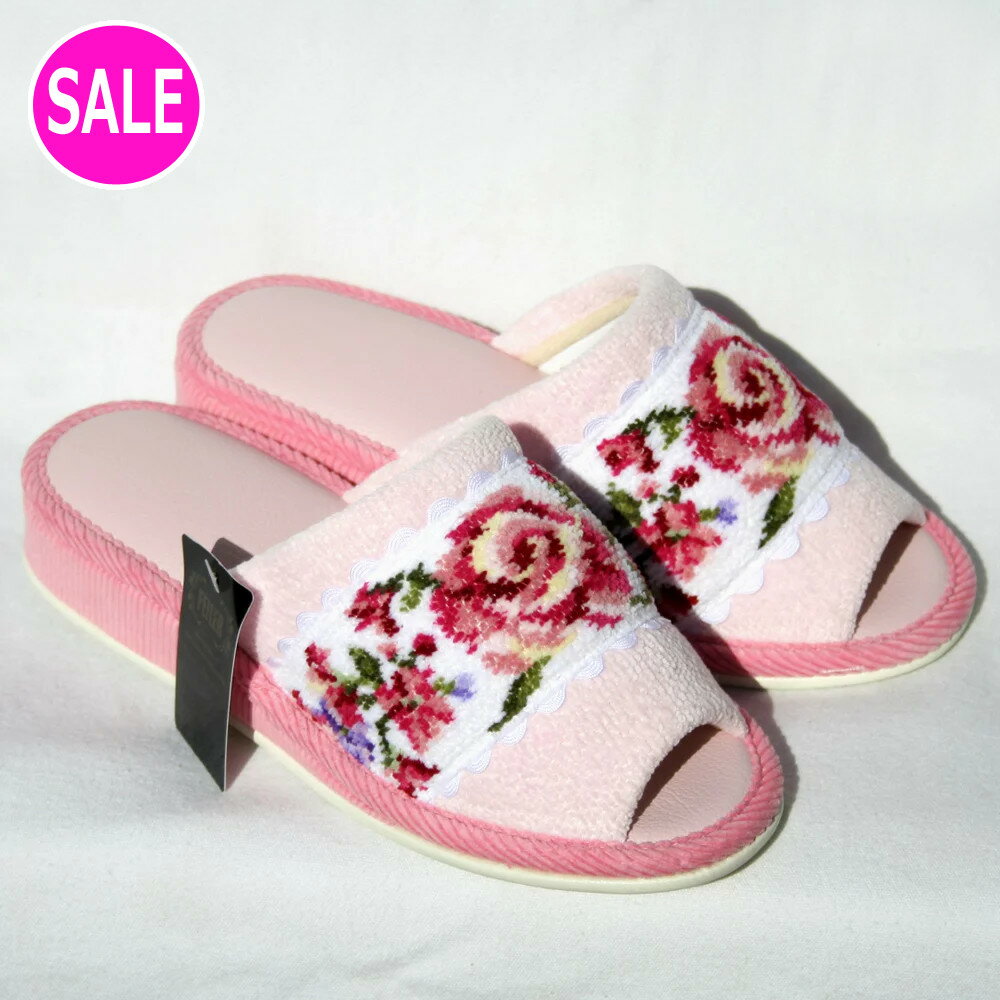 フェイラー ☆ スリッパ アデリーナ（ヒール有）ピンク 182040700（宅急便のみ）のサムネイル