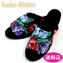 レイクアルスター Lake Alster スリッパ チューリップ ヒール有 ブラック 22~23.5cm パンタロン