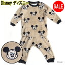 Disney ディズニー ベビー服 サイズ:80.90.95 パジャマ ミッキーマウス 215109717 ミッキー ブラック ベージュ グレー くすみカラー