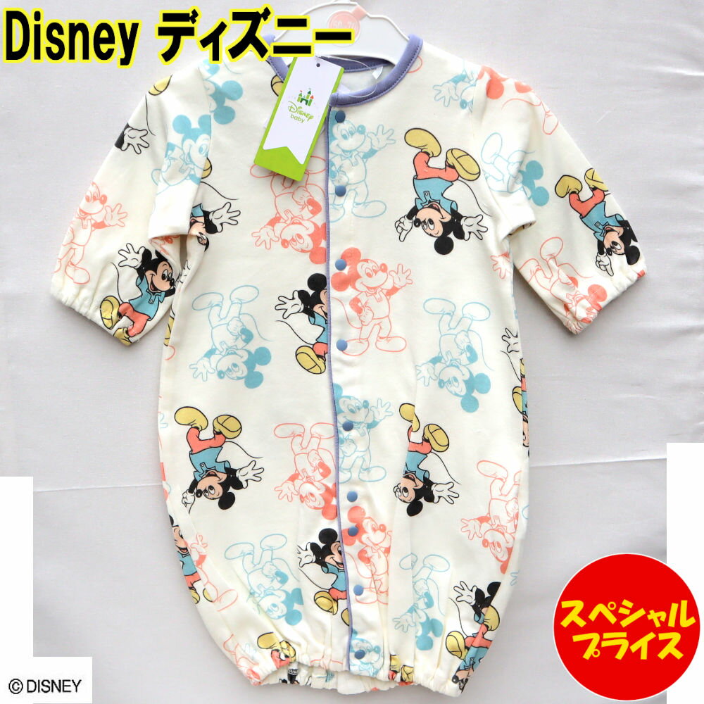 ディズニー Disney ベビー ベビー服 サイズ50〜70 長袖 カバーオール ミッキーマウス 21510666580 出産祝い