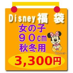 福袋 ディズニー ベビー ・ 子供服 Disney サイズ90 【福袋3】 女の子用 ミニー ミニーマウス ほか（レターパック不可）