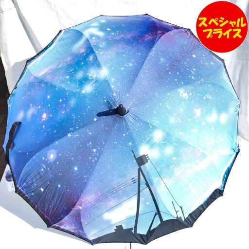長傘 藤田屋 シームレス傘 ダモン・デ da mon de DA2171 星空 グラスファイバー 60cm 16本骨(他の商品と同梱不可、ギフト包装不可) 長傘 藤田屋 シームレス傘 ダモン・デ da mon de DA2171 星空 グラスファイバー 60cm 16本骨(他の商品と同梱不可、ギフト包装不可)