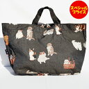 m.m 松尾ミユキ Matsuo Miyuki トートバッグ Boat and Tote Cats BK ねこ 猫 110383 ブラック