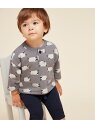 【SALE/20%OFF】スウェットプリント長袖プルオーバー PETIT BATEAU プチバトー トップス スウェット・トレーナー【RBA_E】【送料無料】[...