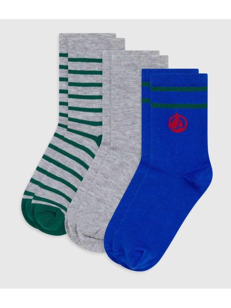 ソックス3枚組 PETIT BATEAU プチバトー 靴下・レッグウェア 靴下【送料無料】[Rakuten Fashion]