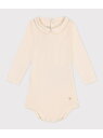 【SALE/20%OFF】衿付き長袖ボディ PETIT BATEAU プチバトー マタニティウェア・ベビー用品 ロンパース・カバーオール ホワイト【RBA_E】...