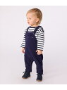 サロペット PETIT BATEAU プチバトー オールインワン・オーバーオール オーバーオール・サロペット ブルー【送料無料】[Rakuten Fashion...