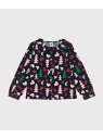 【SALE/10%OFF】サージ織り長袖ブラウス PETIT BATEAU プチバトー トップス シャツ・ブラウス【RBA_E】【送料無料】[Rakuten F...