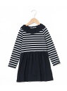 【SALE/30%OFF】ラメマリニエール長袖ワンピース PETIT BATEAU プチバトー ワンピース・ドレス ワンピース ネイビー【RBA_E】【送料無料...