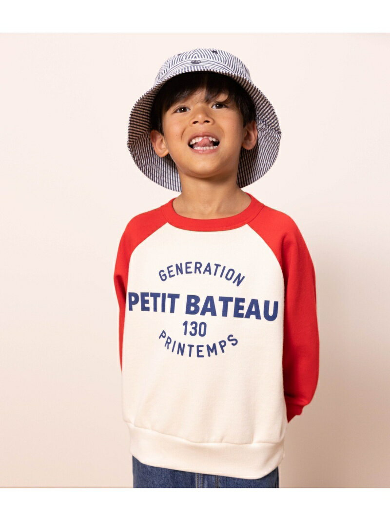 【SALE／30%OFF】プリントスウェット長袖プルオーバー PETIT BATEAU プチバトー トップス スウェット・トレーナー【RBA_E】【送料無料】[Rakuten Fashion]