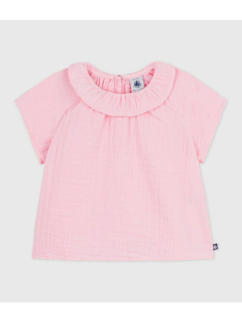 Rakuten - 半袖ブラウス PETIT BATEAU プチバトー トップス シャツ・ブラウス ピンク【送料無料】[Rakuten Fashion]