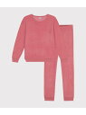 【SALE/20%OFF】長袖パジャマ PETIT BATEAU プチバトー インナー・ルームウェア パジャマ ピンク【RBA_E】【送料無料】[Rakuten...