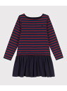 【SALE/30%OFF】マリニエール切替ワンピース PETIT BATEAU プチバトー ワンピース・ドレス ワンピース レッド【RBA_E】【送料無料】[R...