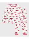 【SALE/40%OFF】プリント長袖パジャマ PETIT BATEAU プチバトー インナー・ルームウェア パジャマ ホワイト【RBA_E】【送料無料】[Ra...