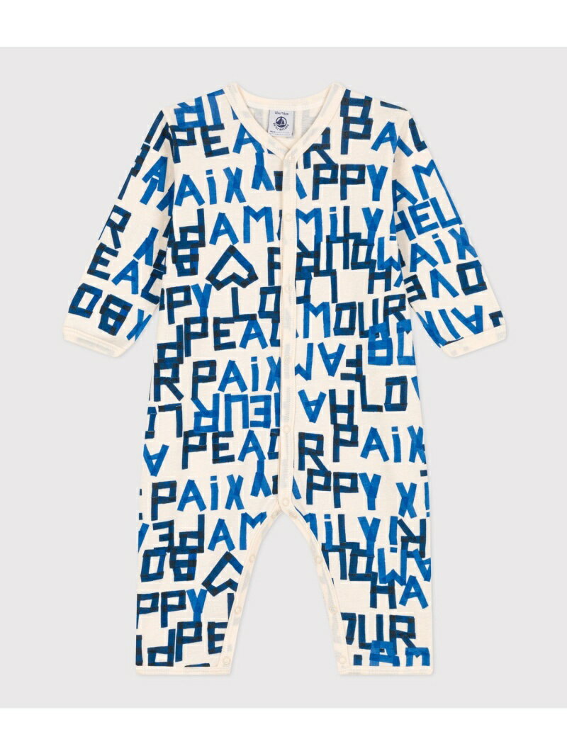 プチバトー ベビー服 男の子 【SALE／20%OFF】プリント足なしロンパース PETIT BATEAU プチバトー マタニティウェア・ベビー用品 ロンパース・カバーオール ホワイト【RBA_E】【送料無料】[Rakuten Fashion]