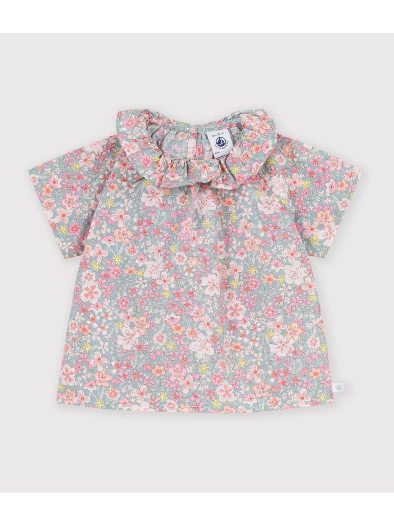 Rakuten - フラワープリント半袖ブラウス PETIT BATEAU プチバトー トップス シャツ・ブラウス【送料無料】[Rakuten Fashion]