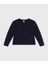 チュビックキルティングカーディガン PETIT BATEAU プチバトー トップス カーディガン ネイビー ホワイト【送料無料】[Rakuten Fashion...