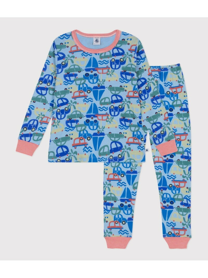 乐天商城 - プリント長袖パジャマ PETIT BATEAU プチバトー インナー・ルームウェア パジャマ【送料無料】[Rakuten Fashion]