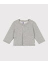 【SALE/20%OFF】スウェットカーディガン PETIT BATEAU プチバトー トップス カーディガン グレー ピンク【RBA_E】【送料無料】[Rak...