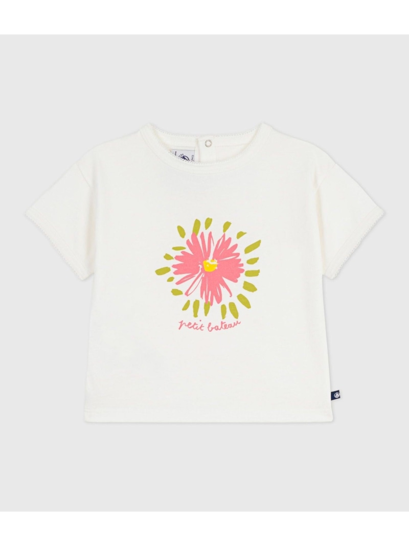 Rakuten - プリント半袖Tシャツ PETIT BATEAU プチバトー トップス カットソー・Tシャツ ホワイト【送料無料】[Rakuten Fashion]
