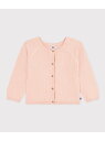 【SALE/30%OFF】コットンニットカーディガン PETIT BATEAU プチバトー トップス カーディガン ピンク ホワイト【RBA_E】【送料無料】[...