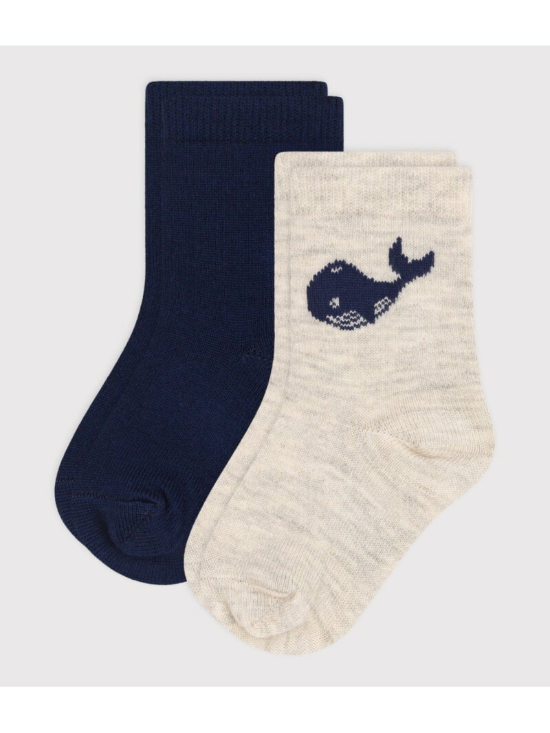 【SALE／30%OFF】ソックス2枚組 PETIT BATEAU プチバトー 靴下・レッグウェア 靴下【RBA_E】[Rakuten Fashion]