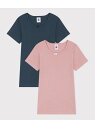 【SALE/20%OFF】半袖Tシャツ2枚組 PETIT BATEAU プチバトー インナー・ルームウェア その他のインナー・ルームウェア【RBA_E】[Rak...