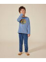 【SALE/10%OFF】ベロア長袖パジャマ PETIT BATEAU プチバトー インナー・ルームウェア パジャマ ブルー【RBA_E】【送料無料】[Raku...