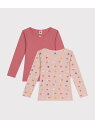 【SALE/10%OFF】長袖Tシャツ2枚組 PETIT BATEAU プチバトー インナー・ルームウェア その他のインナー・ルームウェア【RBA_E】【送料無...