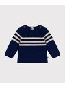 【SALE/10%OFF】ウール&コットンニットプルオーバー PETIT BATEAU プチバトー トップス ニット ホワイト【RBA_E】【送料無料】[Rak...