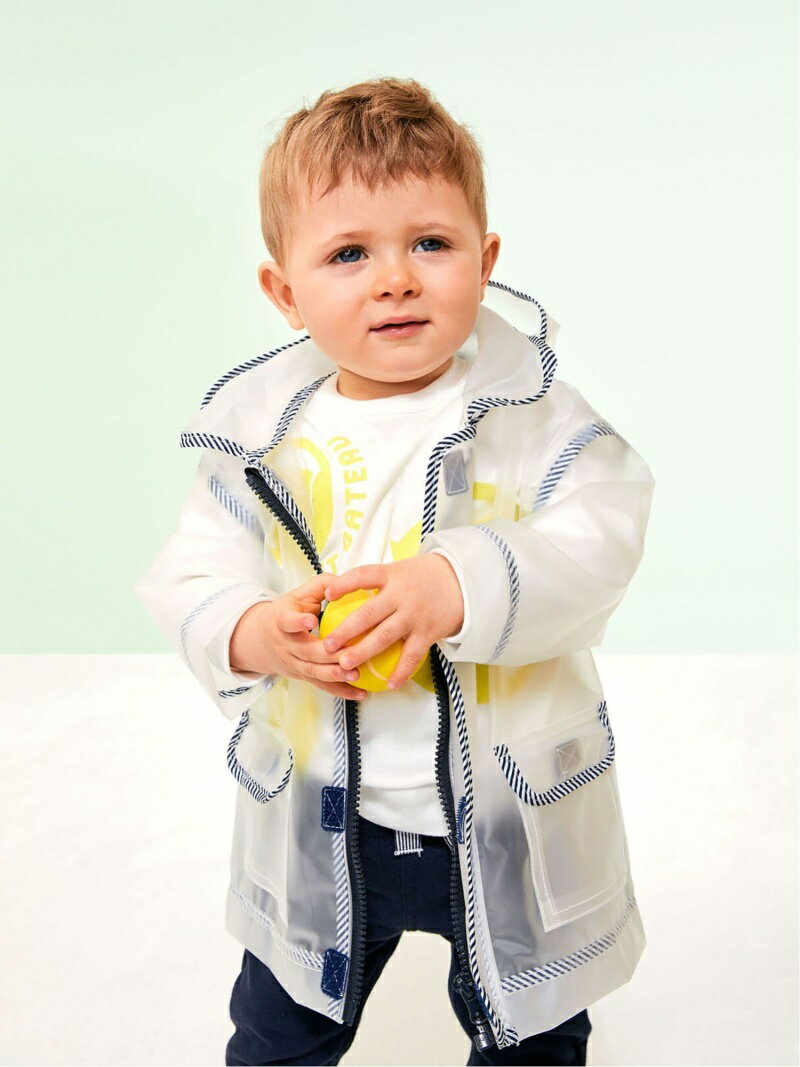 【SALE／40%OFF】(K)ヨットパーカ_ベビー PETIT BATEAU プチバトー ジャケット・アウター その他のジャケット・アウター ホワイト グリーン【RBA_E】【送料無料】[Rakuten Fashion]のサムネイル