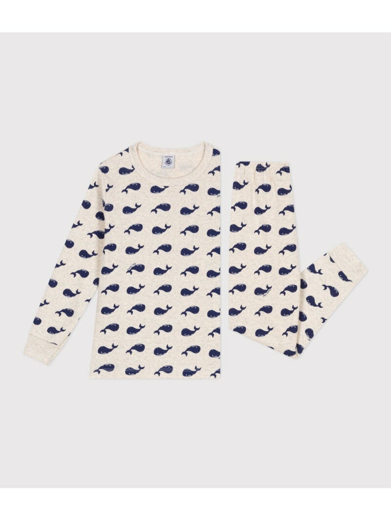 パジャマ PETIT BATEAU プチバトー インナー・ルームウェア パジャマ ネイビー【送...