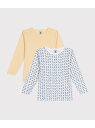 【SALE/20%OFF】長袖Tシャツ2枚組 PETIT BATEAU プチバトー インナー・ルームウェア その他のインナー・ルームウェア【RBA_E】【送料無...