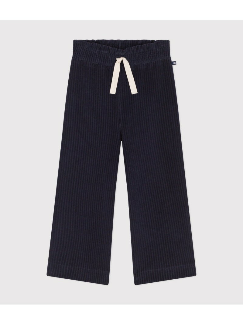 ベロアパンツ PETIT BATEAU プチバトー パンツ その他のパンツ ネイビー【送料無料】[Rakuten Fashion]