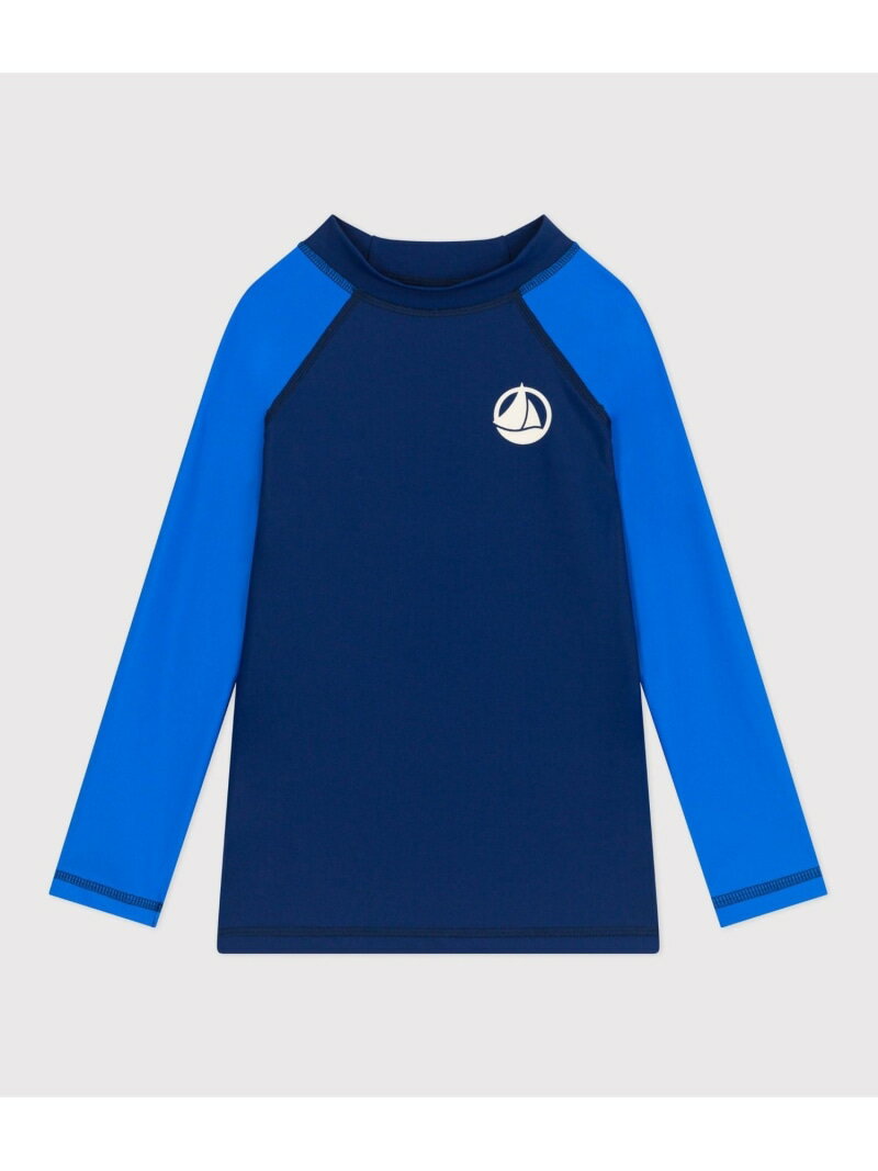 ラッシュガード PETIT BATEAU プチバトー 水着・スイムグッズ その他の水着・スイムグッズ ネイビー【..