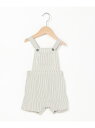 【SALE/20%OFF】シアサッカーショートサロペット PETIT BATEAU プチバトー オールインワン・オーバーオール オーバーオール・サロペット ホワ...