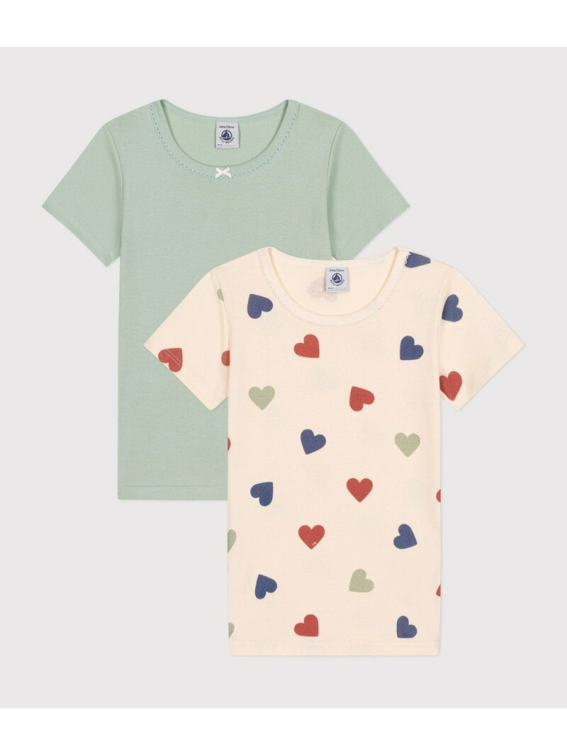 半袖Tシャツ2枚組 PETIT BATEAU プチバトー インナー・ルームウェア その他のインナー・ルームウェア【送料無料】[Rakuten Fashion]