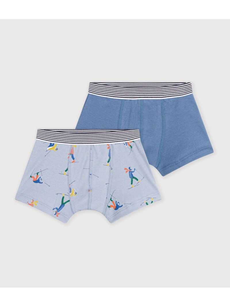 プリントトランクス2枚組 PETIT BATEAU プチバトー インナー・ルームウェア ボクサーパンツ・トランクス【送料無料】[Rakuten Fashion]