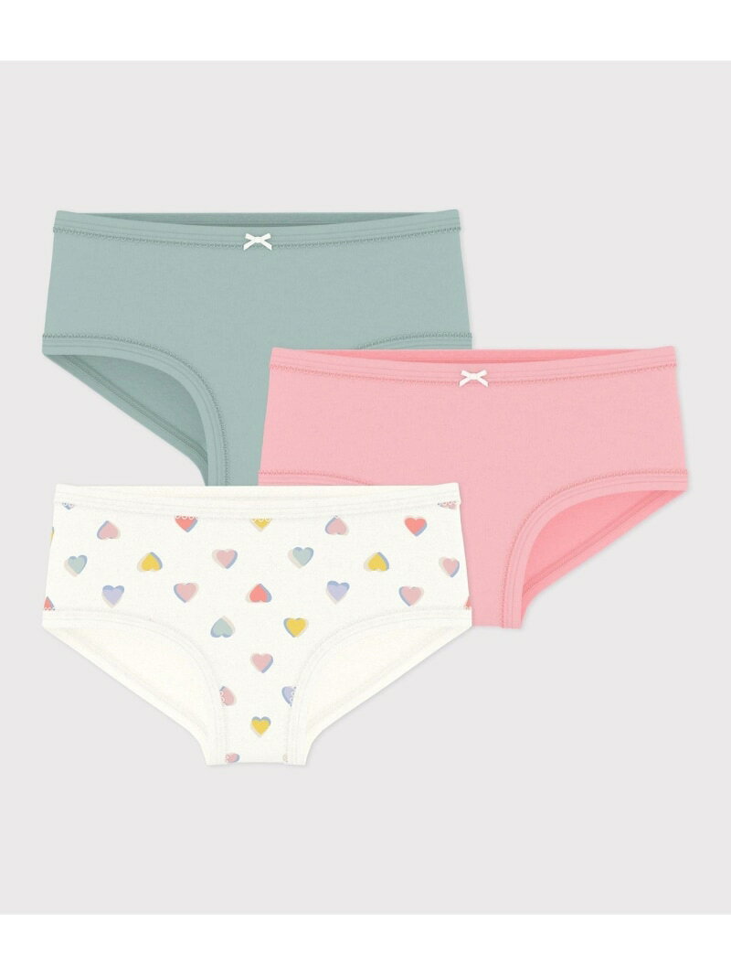 ハイウェスト プリントショーツ3枚組 PETIT BATEAU プチバトー インナー・ルームウェア ショーツ【送料無料】[Rakuten Fashion]