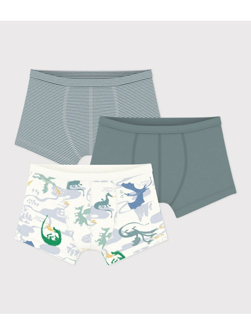 プリントトランクス3枚組 PETIT BATEAU プチバトー インナー・ルームウェア ボクサ...