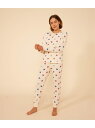 【SALE/20%OFF】プリント長袖パジャマ PETIT BATEAU プチバトー インナー・ルームウェア パジャマ【RBA_E】【送料無料】[Rakuten...
