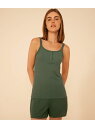 【SALE/20%OFF】コットリヨセル袖なしパジャマ PETIT BATEAU プチバトー インナー・ルームウェア パジャマ グリーン【RBA_E】【送料無料...