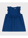【SALE/20%OFF】サージ織りジャンパースカート PETIT BATEAU プチバトー ワンピース・ドレス ワンピース ブルー【RBA_E】【送料無料】[...