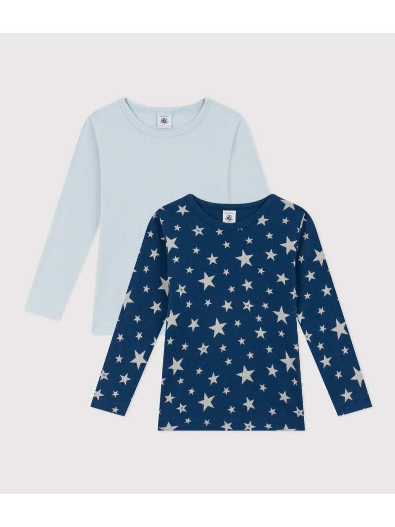 【SALE／10%OFF】長袖Tシャツ2枚組 PETIT BATEAU プチバトー インナー・ルームウェア その他のインナー・ルームウェア【RBA_E】【送料無料】[Rakuten Fashion]