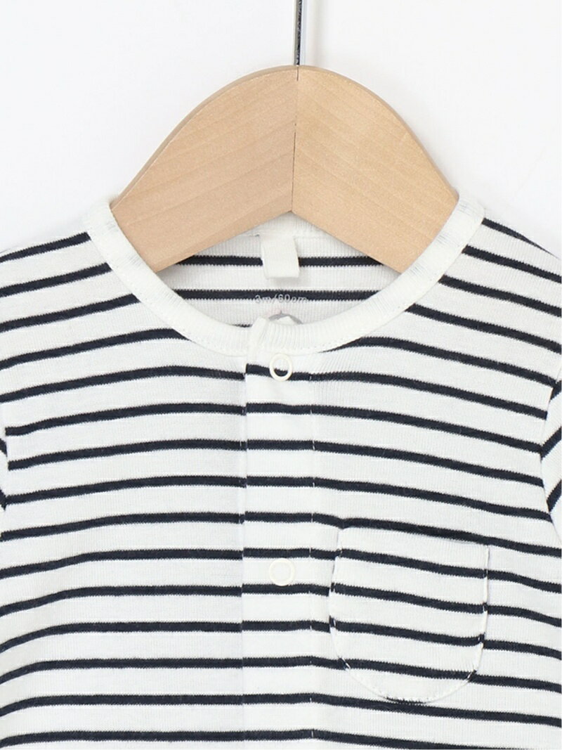 (K)ミニマリニエールロンパース PETIT BATEAU プチバトー マタニティー/ベビー ロンパース/カバーオール ホワイト【送料無料】[Rakuten Fashion]