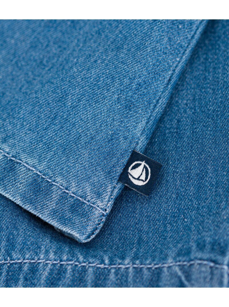 【SALE／40%OFF】デニム長袖ブラウス PETIT BATEAU プチバトー トップス シャツ・ブラウス ブルー【RBA_E】【送料無料】[Rakuten Fashion]