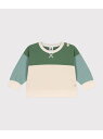 【SALE/20%OFF】スウェットカラーブロック長袖プルオーバー PETIT BATEAU プチバトー トップス スウェット・トレーナー【RBA_E】【送料無...