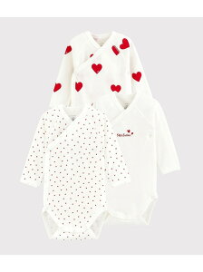 プリント長袖あわせボディ3枚組 PETIT BATEAU プチバトー マタニティウェア・ベビー用品 ベビー肌着・新生児服【送料無料】[Rakuten Fashion]